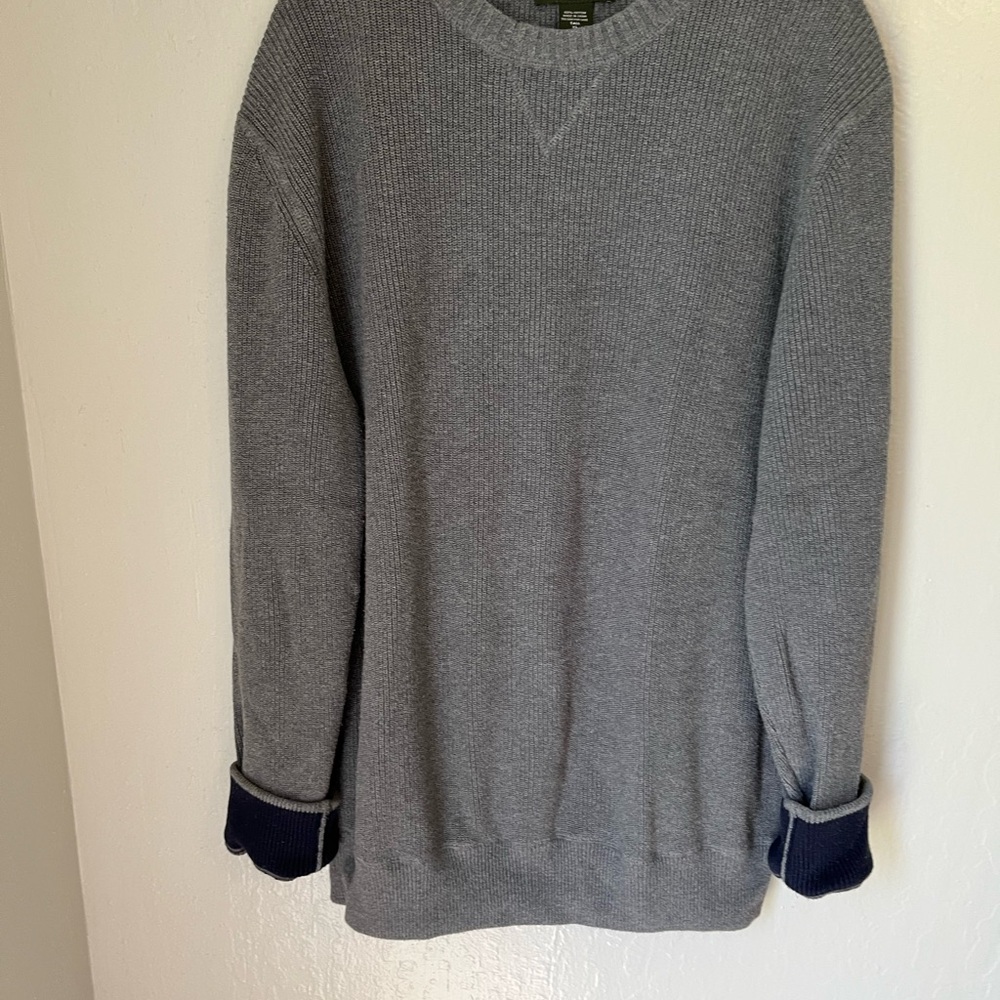 Men’s Eddie Bauer Pullover Size XL Tall Ribbed Cotton Sweater